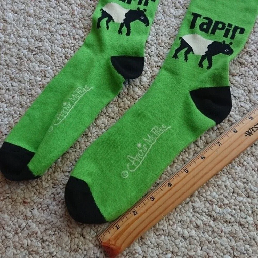 Archie McPhee green Tapir Socks